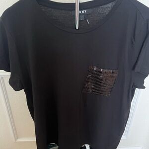 DKNY Black Casual Tee